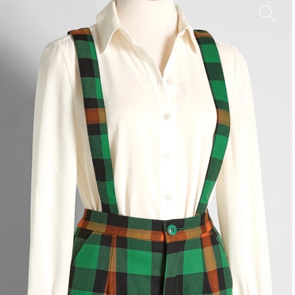 ModCloth x Collectif Never Mad, Always Plaid Pants - Picture 2 of 6